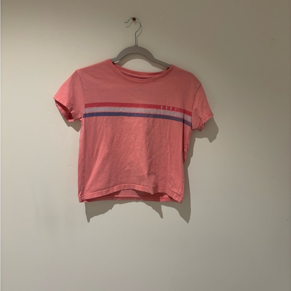 Kids Pink Striped T-Shirt